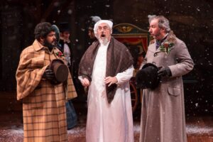Actors playing in the Christmas Carol