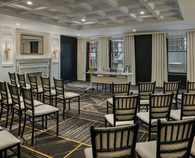 Event room with chairs the Goodwin